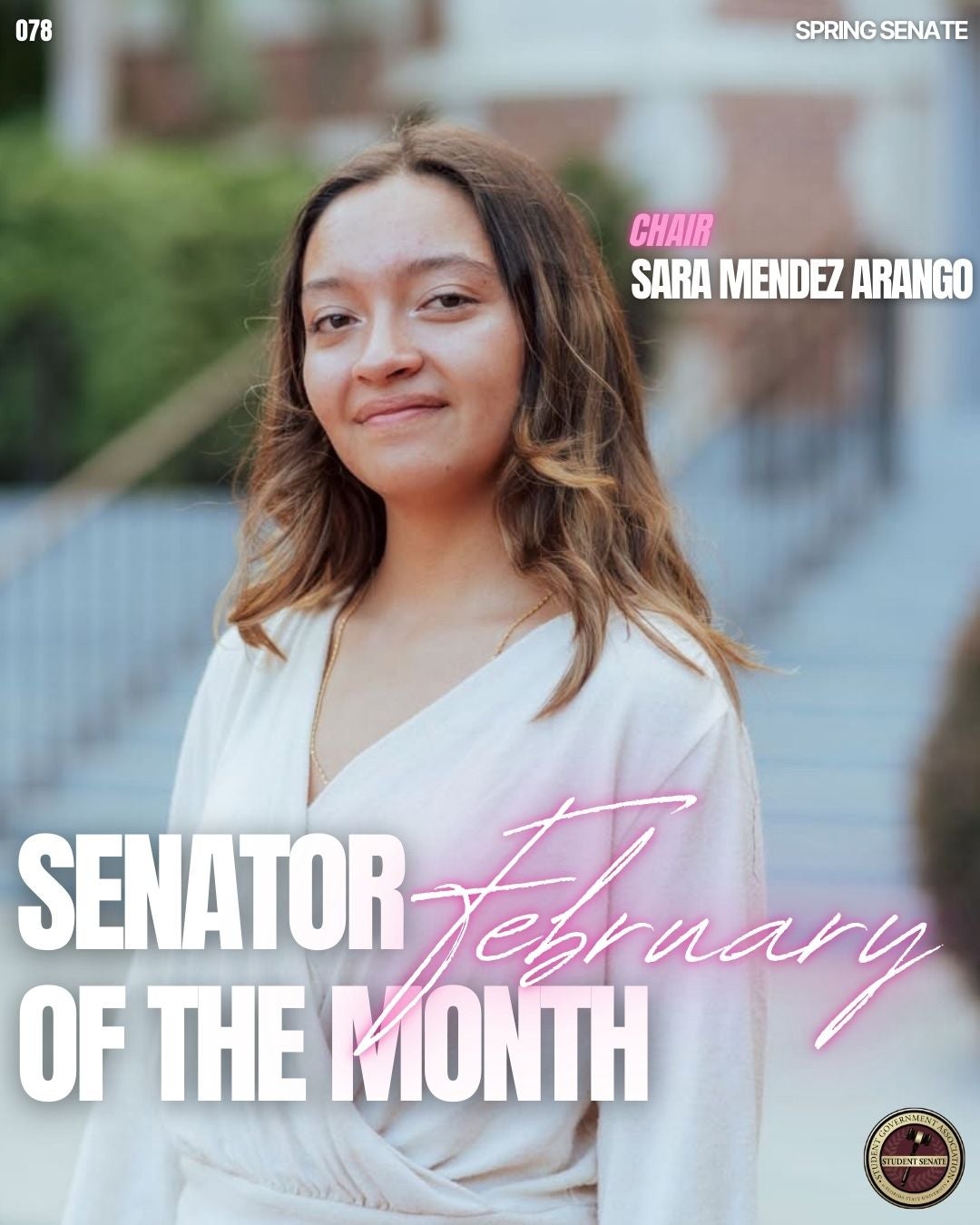 SENATOR OF THE MONTH: Sara Mendez Arango