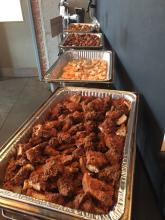 catered food on a table