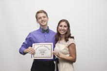 two people posing for a picture together