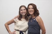 two people posing for a picture together